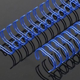 מארז 4 ספירלות כחול  2:1 קוטר  3/8 אינץ- 9 מ”מ מתאים לכריכה באורך מקסימלי 12 אינץ
