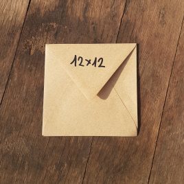 25 מעטפות קראפט איכותי גודל 12X12 ס”מ