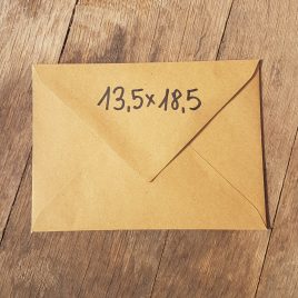 25 מעטפות קראפט איכותי גודל 13.5X18.5 ס”מ