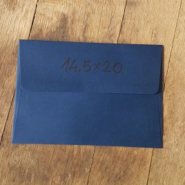 25 מעטפות גוון כחול עמוק גודל 14.5X20 ס”מ