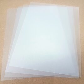 מארז  6 יחידות שקף חלבי מט PP ( פוליפרופילן) עובי 400 מיקרון גודל A4