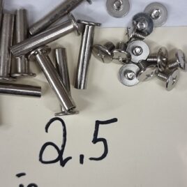 מארז 60 יחידות בורג אלבום גוון ניקל 5 אורכים שונים 1.5-2-2.5-3-4 ס”מ