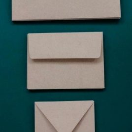 מארז 30 מעטפות נייר קראפט שיבולים 3 מידות, 10 כל מידה