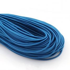 גומי עגול גוון  כחול בהיר קוטר 2 מ”מ אורך 1 מטר