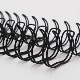 זוג ספירלות שחור 2:1 קוטר 16 מ”מ 5/8 אינץ מתאים לכריכה באורך מקסימלי 12 אינץ