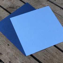 מארז 12 יחידות נייר מודוליאני כחול בהיר כחול כהה 350 גרם 12X12 אינץ