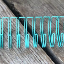 זוג ספירלות טורקיז 2:1 קוטר 32 מ”מ 1.1/4 אינץ מתאים לכריכה באורך מקסימלי 12 אינץ