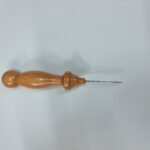 מרצע ידני ידית עץ בוק לניקוב חורים לתפירת דפים