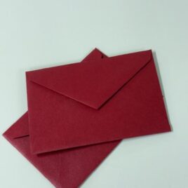 מארז 25 מעטפות נייר שימר גוון  אדום אדום  ,120  גרם ,גודל 8X11 ס”מ