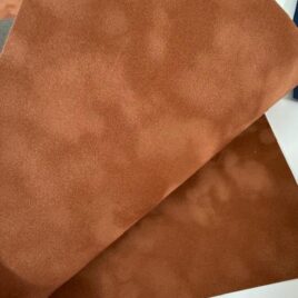 בד קטיפה צרפתי  לכריכה קשה גוון חום אגוז -גודל 35X50 ס”מ – 13X19 אינץ