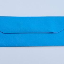 100 מעטפות גוון כחלחל מידה 7X23 ס”מ 120 גרם