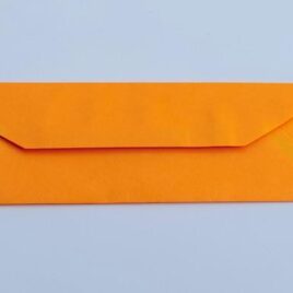 100 מעטפות גוון כתום עז מידה 7X23 ס”מ 120 גרם