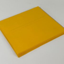 100 מעטפות צהוב שמש מידה 16.7* 16.7 ס”מ 120 גרם