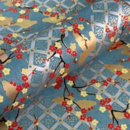 נייר יפני מק״ט 163 סדרת צ’יוגאמי Chiyogami גודל 46X61 ס”מ